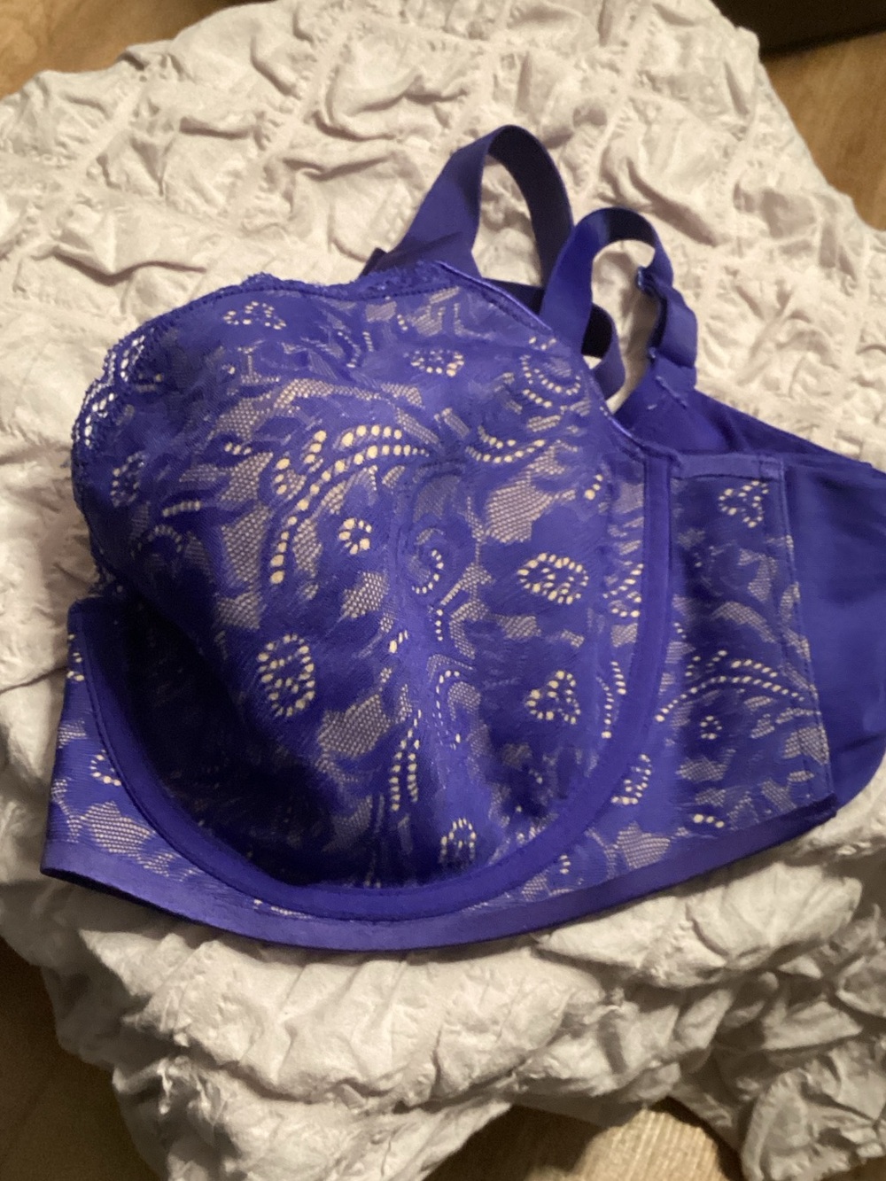 Soma RoyalBlue Lacy Underwire Bra - Women Intimates & Sleepwear - 38D -Nice Cond
